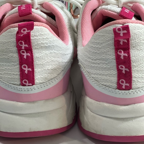 Avon Shoes - Avon Pink and White Breast Cancer Crusade Sneakers - Sz 9